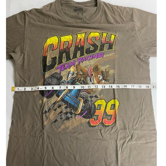 Crash Bandicoot Men's Brown Crash Team Racing T-Shirt Size Medium - Picture 4 of 4